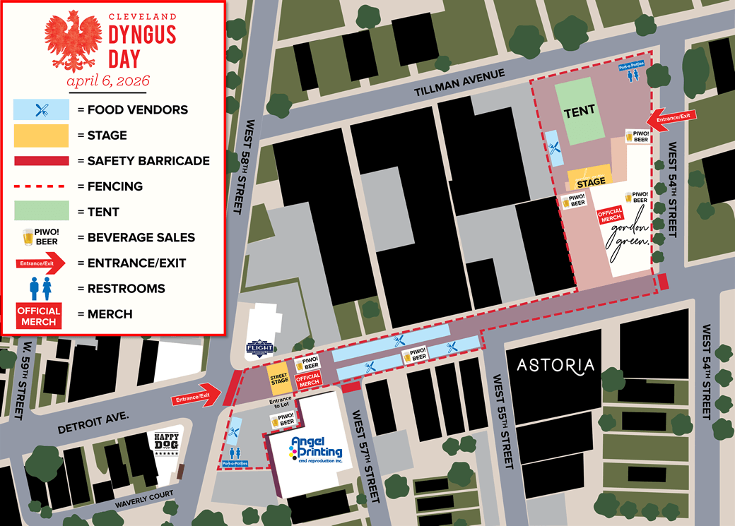 2026 Dyngus Day map
